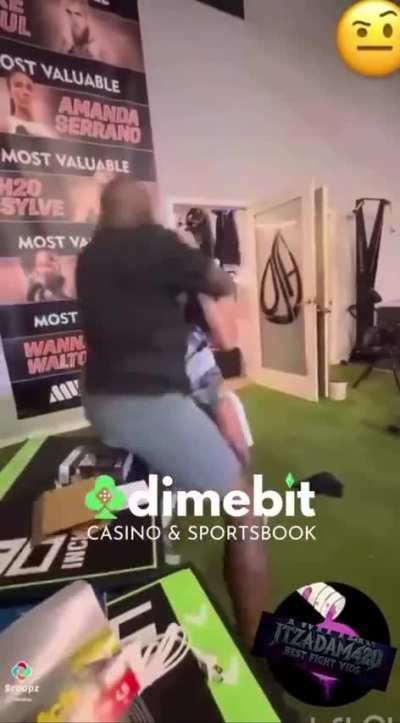 Fight At Boxing Gym
