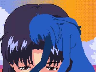 Redrawing the opening of Evangelion in pixel art