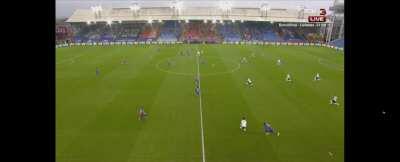 Benteke & Son taking a knee