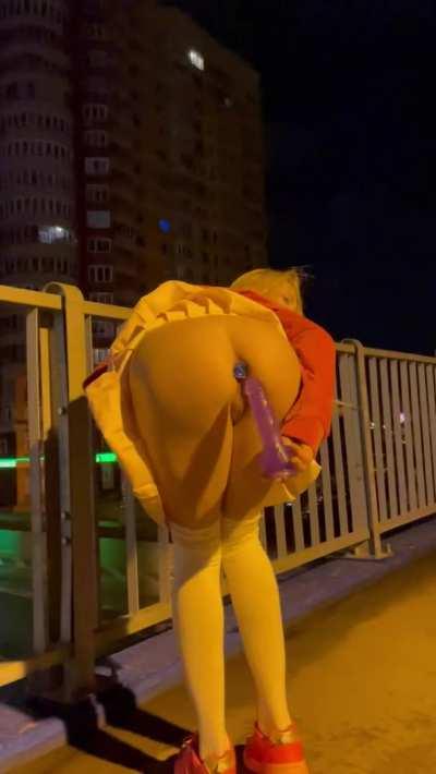 I like to masturbate on my evening walk [OC]