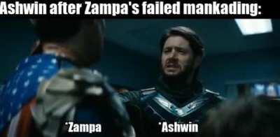 Scenes between Ravi Ashwin and Adam Zampa at Rajasthan Royals: