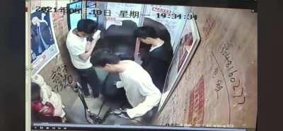 Electric bike explodes in elevator