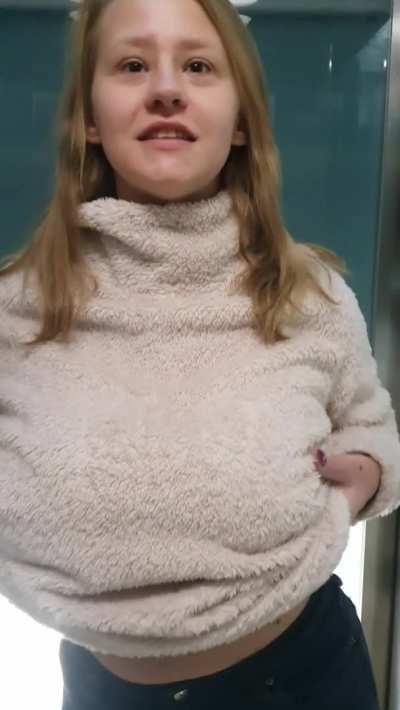 Glass elevators in shopping malls, are becoming my specialty. [F]