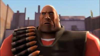 YOU FAT BALD BASTARD but it's actually voiced by Scout. (Uberduck.ai).