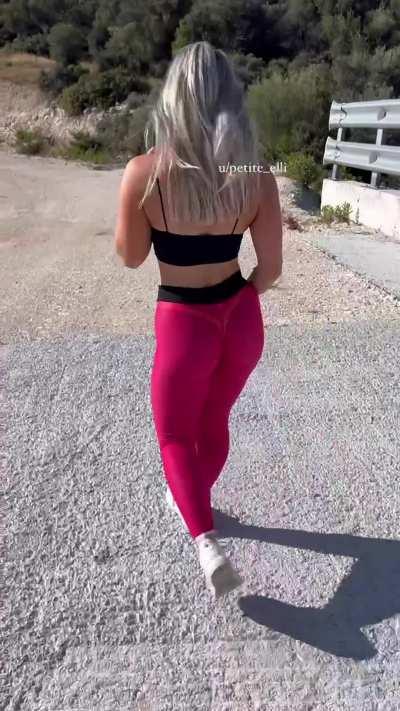I think my yoga pants is a little see through - another reason why I love to wear it in public