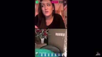 Former soccer player from Brazil does a line on a live interview for some Portuguese journalist