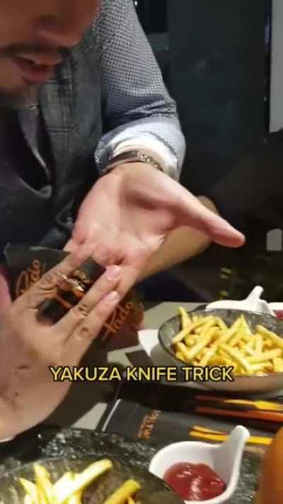 yakuza knife trick