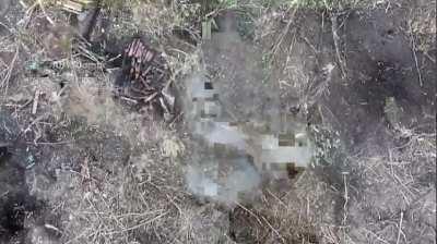 Russian soldier is extremely lucky - for a while. Good example of how russians are feignting death