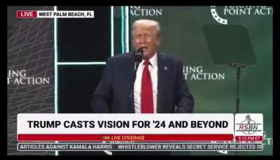 Trump: “You have to get out and vote. You won’t have to do it anymore. Four years, it will be fixed, it will be fine. You won’t have to vote anymore.. In four years, you won’t have to vote again.”