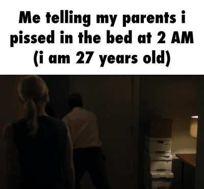 Mama... i just pissed the bed... put my cock against the sheets, pissed and now it fucking reeks