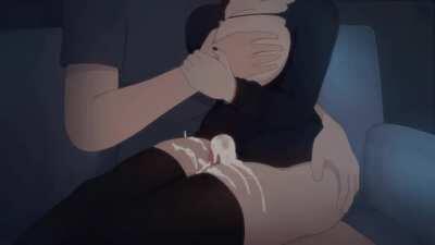 Making Him Cum with Her Thick Thighs