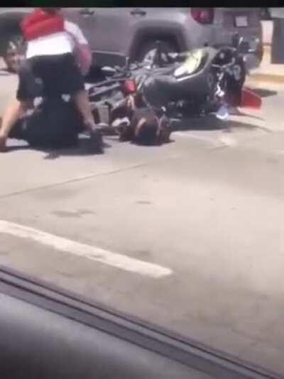 Cop chose the wrong biker to assault