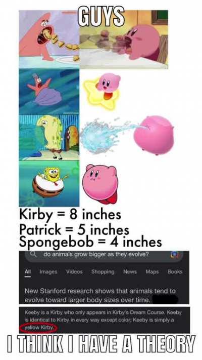 it is strange how keeby is one of the only “Kirbys” that has an official name...