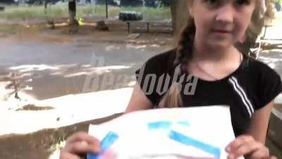 RU Pov - Girl from Lisichansk couldn't wait for the Russian troops to arrive