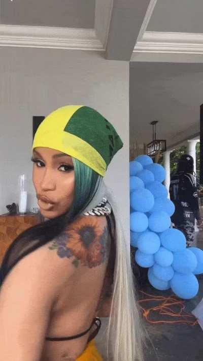 Cardi B is spilling out