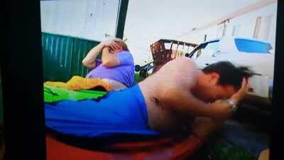 That one gut shot Randy definitely felt.