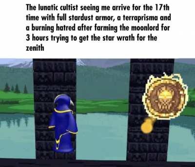 Can you like, pray and tell him to just drop it?