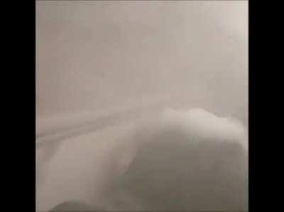 Getting the first bus out to the gathering post during the storm. Hope the commander has enabled the heating today.