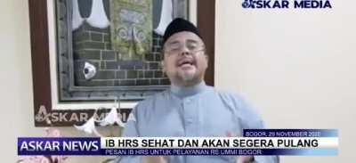 Pesan Muhammad Rizieq Shihab: Jaga Protokol kesehatan. Jangan lupa jaga jarak dan pakai masker. Insyaallah allah akan angkat pandemi dari Indonesia.