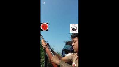 Chindwin Dynamite Salingyi and Red Wings Special Guerrilla Squadron Ambush 2 Myanmar Pyusawhti Boats from Ohnpin Port, Monywa, on the Chindwin River (December 11-12)