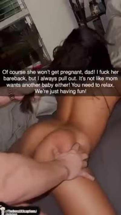 I had to calm down my dad after he understood I was mom’s new bull