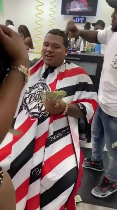 Bro wanted a Boosie Fade but got this instead 💀💈💀🔥🔥