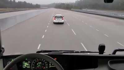 Volvo’s Emergency Braking System in Semi-Trucks