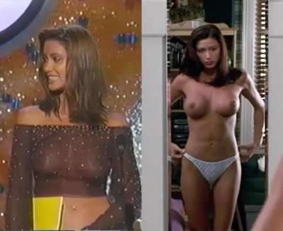 Shannon Elizabeth in American Pie and 2001 MTV Movie Awards.