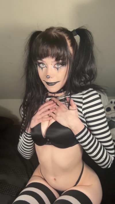 Come closer and put a leash on this clown slut