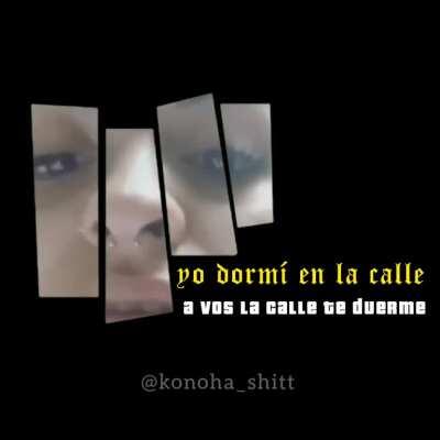 Te falta calle de tierra