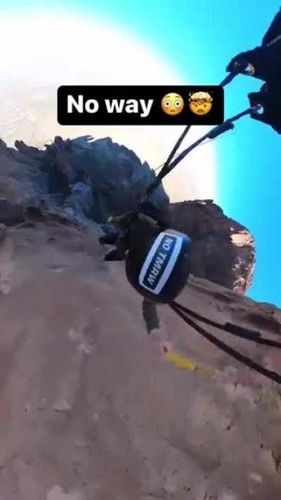 Insane basejump crash.