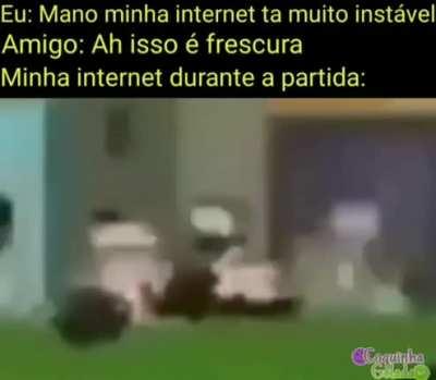 O amigo eh q sempre tem o ping melho