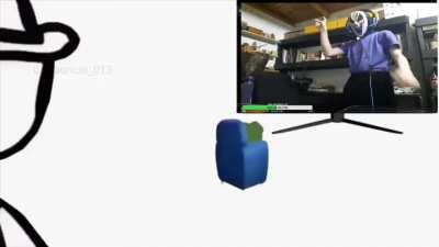 Yo mirando el directo de erni