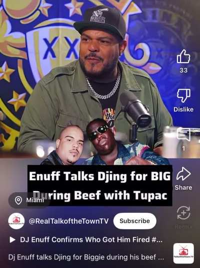 DJ Enuff on BIG explaining himself before performing Who Shot Ya