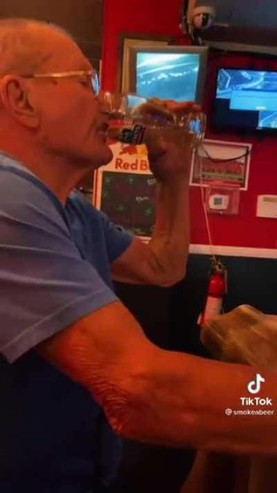 Having a good time with Grandpa