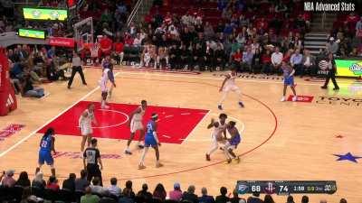 [Highlight] Jabari Smith and Tari Eason lock down the Thunder and force the shot clock violation