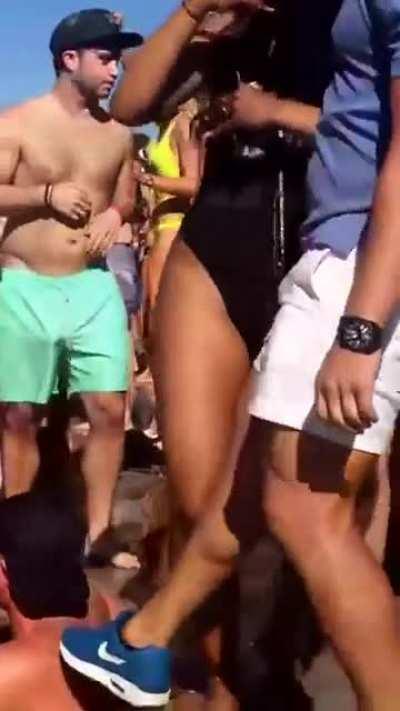 Guy repeatedly gropes woman after being pushed away multiple times