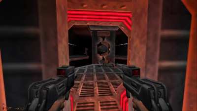 Playing Blood II (patched) and honestly having a good time until the airship stage, where literally every door sound effect began looping into eternity.