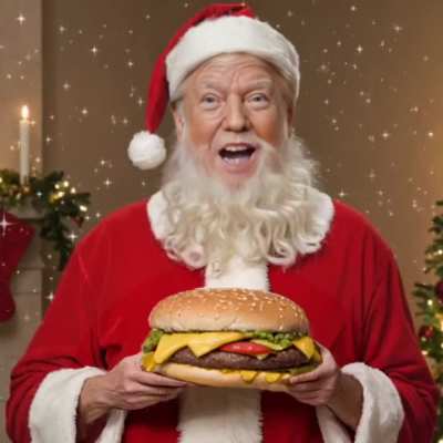 Trump - 12 days of Christmas. 12 days of fast food.