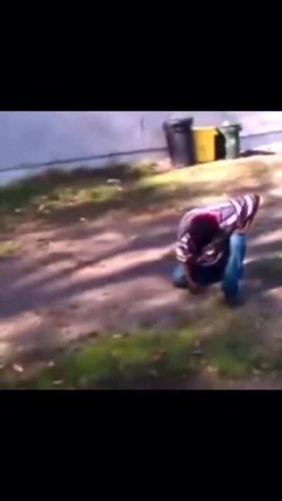 I don’t know how he got up after that