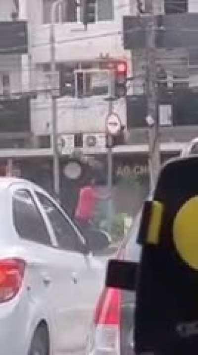 idiot vs traffic light