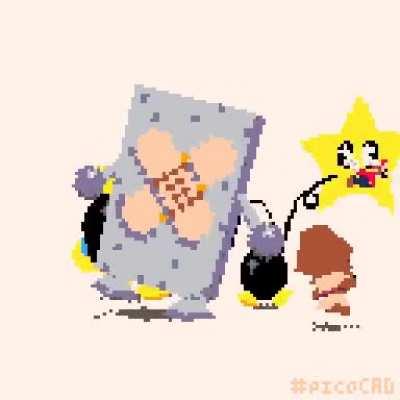 Super Mario 64 in #picoCAD