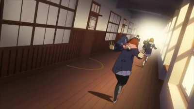 Yui 's Naruto run