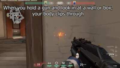 You can get shot when hiding behind an impenetrable wall. Character model clips through the object/wall and if shot at, you will take full damage.