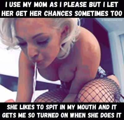 Mom having fun with her son 😏