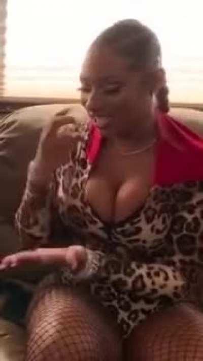 Megan teaching us how to give a handjob!