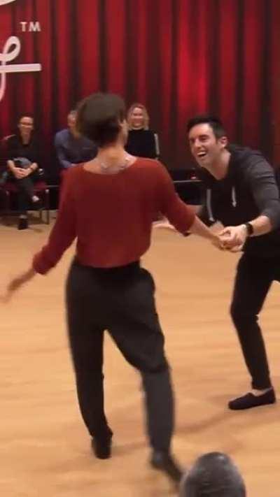 Fun fact: the partner and song for this contest were chosen on the spot! 🤯