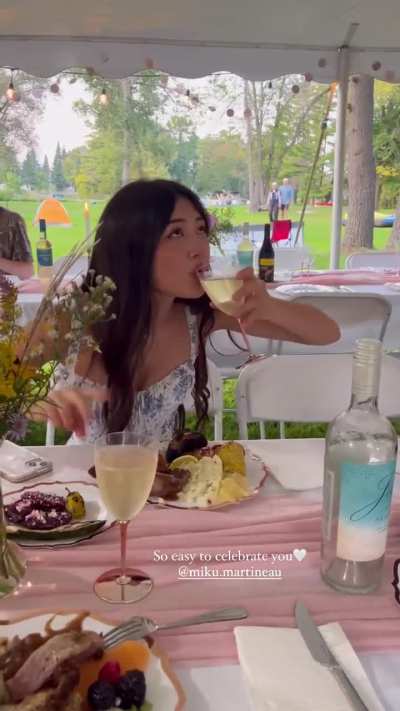 Miku celebrating her 20th birthday last year