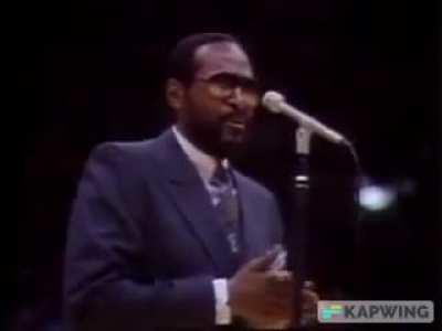 Marvin Gaye sings American National Anthem