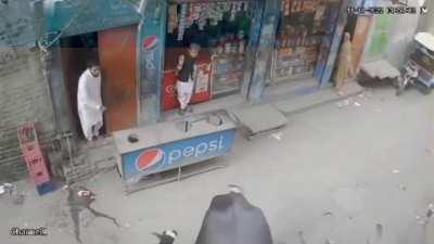 Cow attacks bunch of people